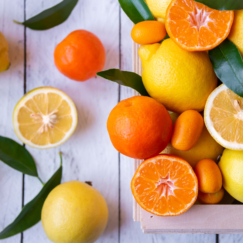 Fruits used to depict scent marketing service by Spectrio in the USA