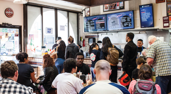 La Taqueria social media display
