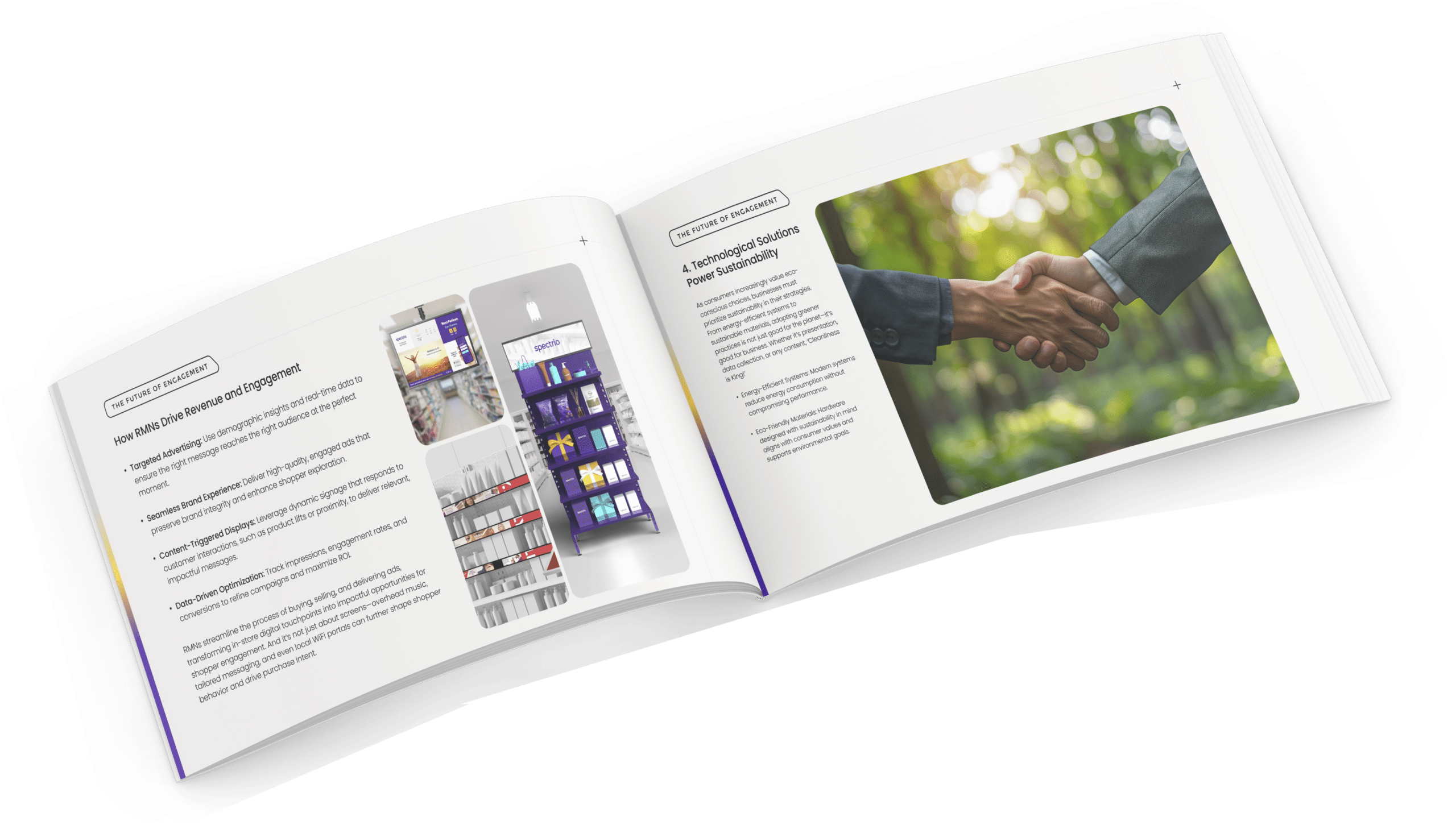 Preview of a couple of pages of the Whitepaper for Shopping Shift in 2025